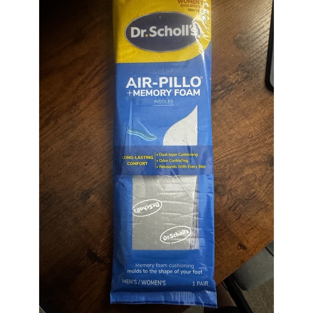 Dr. Scholl's Comfort AIR-PILLO Insoles Men's Size 7-13 Women's Size 5-10 1 Pair